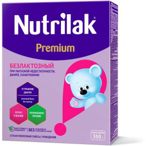 НУТРИЛАК ПРЕМИУМ ЛЕЧЕБН.СМЕСЬ БЕЗЛАКТОЗНЫЙ 350Г. 0+МЕС. [NUTRILAK]