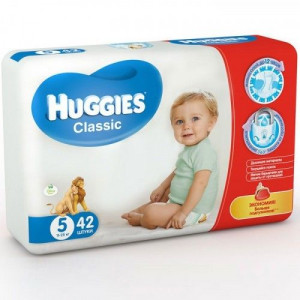 ХАГГИС ПОДГУЗНИКИ КЛАССИК 11-25КГ №42 [HUGGIES]