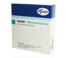 ФРАГМИН 7500МЕ/0,3МЛ. №10 Р-Р Д/В/В,П/К ШПРИЦ