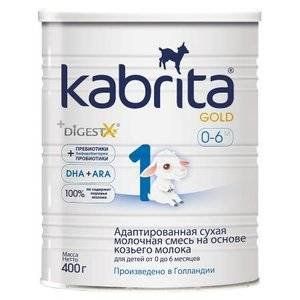 КАБРИТА 1 ГОЛД СМЕСЬ НА КОЗЬЕМ МОЛОКЕ 400Г. 0-6МЕС. [KABRITA]