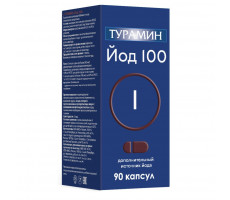 ТУРАМИН ЙОД I 100 200МГ. №90 КАПС.