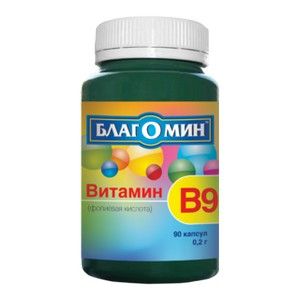 БЛАГОМИН ВИТАМИН В9 200МГ. №90 КАПС.