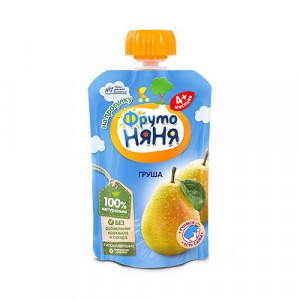 ФРУТОНЯНЯ ПЮРЕ 90Г. ГРУША ДОЙПАК 4+МЕС.