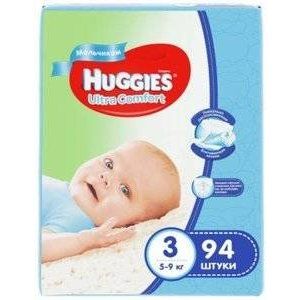 ХАГГИС ПОДГУЗНИКИ УЛЬТРА КОМФОРТ 5-9КГ Д/МАЛ. №94 [HUGGIES]