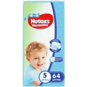 ХАГГИС ПОДГУЗНИКИ УЛЬТРА КОМФОРТ 12-22КГ Д/МАЛ. №64 [HUGGIES]