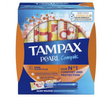 ТАМПАКС ТАМПОНЫ ПЕРЛ КОМПАК СУПЕР ПЛЮС АППЛ. №16 ДУО [TAMPAX]