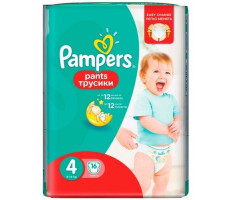 ПАМПЕРС ПОДГУЗН. ПАНТС ТРУСИКИ 4 МАКСИ 9-14КГ №16 [PAMPERS]