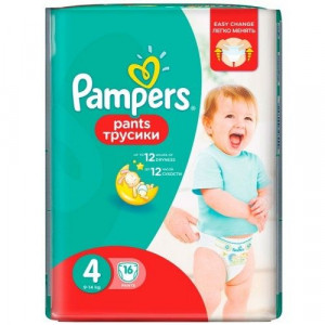 ПАМПЕРС ПОДГУЗН. ПАНТС ТРУСИКИ 4 МАКСИ 9-14КГ №16 [PAMPERS]