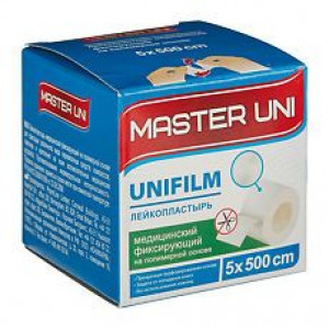 МАСТЕР ЮНИ ЛЕЙКОПЛАСТ. 5X500СМ. UNIFILM ПОЛИМЕР. [MASTER UNI]