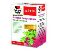 ДОППЕЛЬГЕРЦ АКТИВ КАРДИО БОЯРЫШНИК КАЛИЙ+МАГНИЙ №60 КАПС.