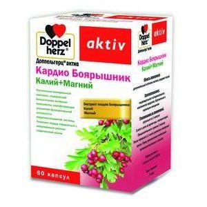 ДОППЕЛЬГЕРЦ АКТИВ КАРДИО БОЯРЫШНИК КАЛИЙ+МАГНИЙ №60 КАПС.