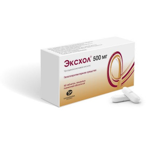 ЭКСХОЛ 500МГ. №50 ТАБ. П/П/О /КАНОНФАРМА/ ЭКСХОЛ 500МГ. №50 ТАБ. П/П/О /КАНОНФАРМА/