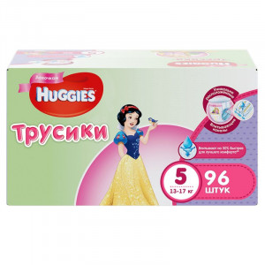 ХАГГИС ТРУСИКИ-ПОДГУЗНИКИ 13-17КГ. №96 Д/ДЕВ. (5) [HUGGIES]