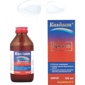 КОЛДАКТ БРОНХО СИРОП 100МЛ. ФЛ. +МЕРН.ЛОЖКА КОЛДАКТ БРОНХО СИРОП 100МЛ. ФЛ. +МЕРН.ЛОЖКА
