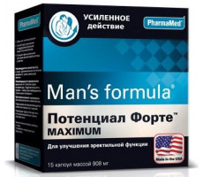 МЕН-С ФОРМУЛА ПОТЕНЦИАЛ ФОРТЕ МАКСИМУМ 908МГ. №15 КАПС.
