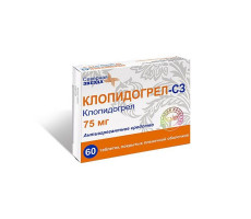 КЛОПИДОГРЕЛ-СЗ 75МГ. №60 ТАБ. П/П/О /СЕВЕРНАЯ ЗВЕЗДА/