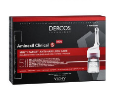 ВИШИ ДЕРКОС АМИНЕКСИЛ ИНТЕНСИВ 5 УСИЛЕН.ФОРМУЛА П/ВЫПАД. ВОЛОС МУЖ. 6МЛ. №21 АМП. [VICHY]