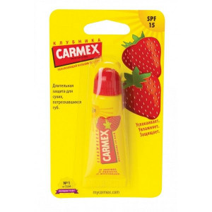 КАРМЕКС БАЛЬЗАМ Д/ГУБ КЛУБНИКА SPF-15 10Г. ТУБА [CARMEX]