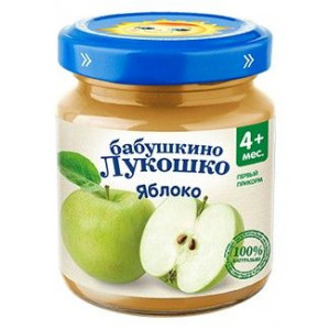 Б.ЛУКОШКО ПЮРЕ 100Г. ЯБЛОКО 4+МЕС.