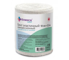 КЛИНСА БИНТ ЭЛАСТ. КОМПРЕС. СР 10Х250СМ (ЗАСТЕЖКА)