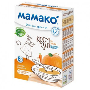 МАМАКО СУП-КРЕМ 150Г. ТЫКВА+КОЗЬЕ МОЛ. 8+МЕС. [MAMAKO]