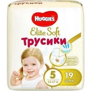 ХАГГИС ТРУСИКИ-ПОДГУЗНИКИ ЭЛИТ СОФТ 12-17КГ №19 [HUGGIES]