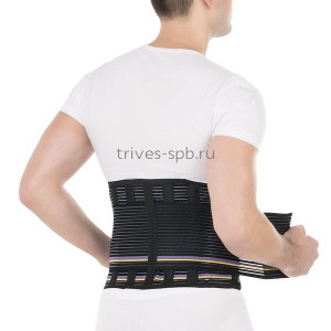 ТРИВЕС КОРСЕТ ПОЯСН-КРЕСТЦ. 6 РЕБЕР ЖЕСТК. Р.7(XXL) ЧЕРН. /АРТ.Т-1555/58.05/