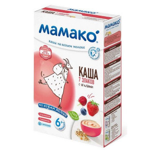 МАМАКО КАША 200Г. 7 ЗЛАКОВ С ЯГОДАМИ КОЗЬЕ МОЛ. [MAMAKO]