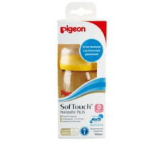 ПИДЖЕН БУТЫЛОЧКА ПЕРИСТАЛЬТИК ПЛЮС СИЛИК.СОСКА 0+МЕС. 160МЛ. /АРТ.00421/ [PIGEON]
