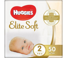 ХАГГИС ПОДГУЗНИКИ ЭЛИТ СОФТ 2 4-6КГ №50 [HUGGIES]