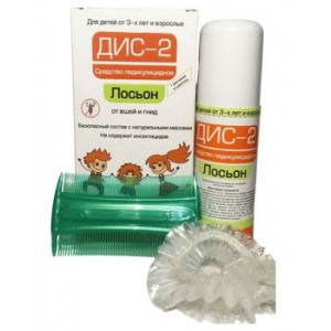 ДИС-2 ЛОСЬОН ОТ ВШЕЙ/ГНИД 100МЛ. Д/ДЕТЕЙ ОТ 3Х ЛЕТ+РАСЧЕСКА И ШАПОЧКА ДИС-2 ЛОСЬОН ОТ ВШЕЙ/ГНИД 100МЛ. Д/ДЕТЕЙ ОТ 3Х ЛЕТ+РАСЧЕСКА И ШАПОЧКА