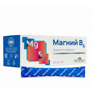 МИРРОЛЛА МАГНИЙ В6 АПЕЛЬСИН 5Г. №10 ШИП.ПОР. САШЕ