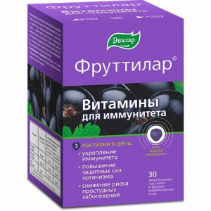 ФРУТТИЛАР ИММУНИТЕТ ЯГОДЫ №30 ЖЕВ.ПАСТ. /ЭВАЛАР/