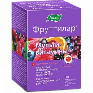 ФРУТТИЛАР МУЛЬТИВИТАМИНЫ 4Г. №30 ЖЕВ.ПАСТ. /ЭВАЛАР/