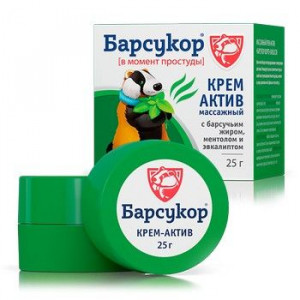 БАРСУКОР ФОРТЕ КРЕМ-АКТИВ МАССАЖ. ДЕТ. 25Г.