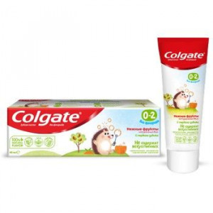 КОЛГЕЙТ ЗУБ.ПАСТА ДЕТСКАЯ НЕЖНЫЕ ФРУКТЫ Б/ФТОРИДА 40МЛ. [COLGATE]