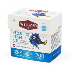 РЫБИЙ ЖИР FISH OIL КИДС ДЕТСКИЙ 200МГ. №200 КАПС.