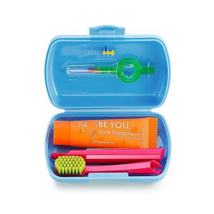 КУРАПРОКС НАБОР БИ Ю ДОРОЖН. ГОЛУБОЙ БОКС (ЗУБ.ПАСТА 10МЛ.+ ЗУБ.ЩЕТКА CS5460+ЕРШИКИ CPS07,09 + ДЕРЖАТЕЛЬ UHS409) [CURAPROX]