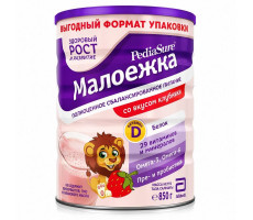 ПЕДИАШУР МАЛОЕЖКА КЛУБНИКА 850Г. БАНКА