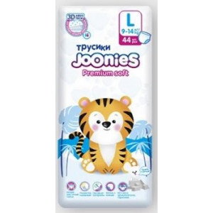 ДЖУНИС ПОДГУЗНИКИ-ТРУСИКИ ПРЕМИУМ СОФТ Р.L 9-14КГ. №44 [JOONIES]