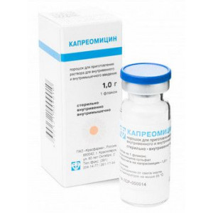 КАПРЕОМИЦИН 1Г. №1 ПОР. Д/Р-РА Д/В/М ФЛ. /КРАСФАРМА/