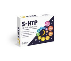 ВИТАМИР 5-HTP НОЧНОЙ КОМПЛЕКС 5-ГИДРОКСИТРИПТОФАН 515МГ. №30 ТАБ. П/О /КВАДРАТ-С/