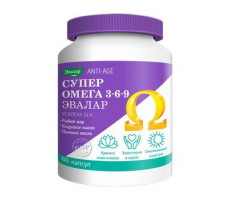 АНТИ-ЭЙДЖ СУПЕР ОМЕГА-3-6-9 1200МГ. №80 КАПС. /ЭВАЛАР/ [ANTI-AGE]
