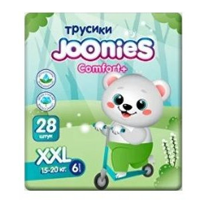 ДЖУНИС ПОДГУЗНИКИ-ТРУСИКИ КОМФОРТ Р.XXL 15-20КГ. №28 [JOONIES]