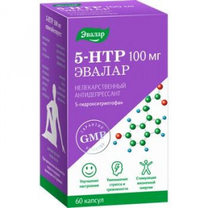 АНТИ-ЭЙДЖ 5-ГИДРОКСИТРИПТОФАН (5-НТР) 200МГ. №60 КАПС. /ЭВАЛАР/ [ANTI-AGE]