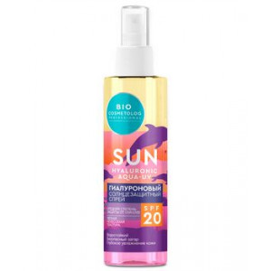 БИО КОСМЕТОЛОГ СПРЕЙ СОЛНЦЕЗАЩ. ГИАЛУРОН SPF20 190МЛ. [BIO COSMETOLOG] /ФИТОКОСМЕТИК/