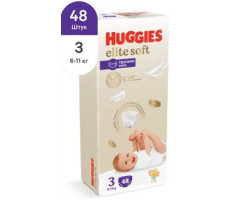 ХАГГИС ТРУСИКИ-ПОДГУЗНИКИ ЭЛИТ СОФТ 3/6-11КГ №48 [HUGGIES]