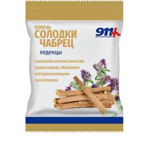 911 ЛЕДЕНЦЫ СОЛОДКА+ЧАБРЕЦ+ВИТ.С САХ. 50Г. 911 ЛЕДЕНЦЫ СОЛОДКА+ЧАБРЕЦ+ВИТ.С САХ. 50Г.