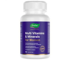 МУЛЬТИВИТАМИНЫ+МИНЕРАЛЫ ЖЕН. №90 ТАБ. /ЭВАЛАР/