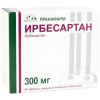 ИРБЕСАРТАН 300МГ. №30 ТАБ. П/О /ПРАНАФАРМ/